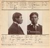 (AMERICAN CRIME--MUGSHOTS) A group of approximately 30 mugshots, including some Latino and African American men, from the 1940s and ear